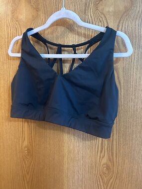 all in motion Black Strappy Back Sports Bra